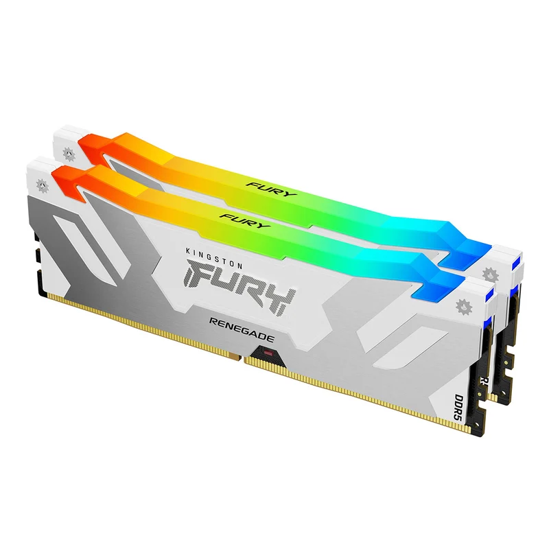 Kingston Fury Renegade 32GB (2x16GB) DDR5 RGB XMP 7200MT/S CL38 Memory (White) (KF572C38RWAK2-32)