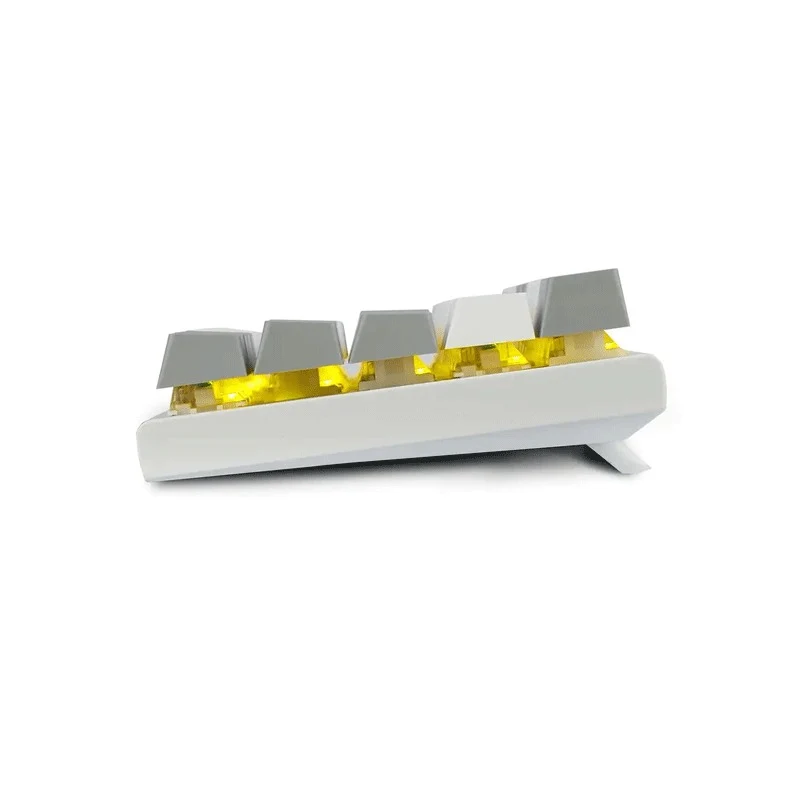 E-Yooso Z-11 RGB 61 Keys Hot-Swappable Mechanical Keyboard White/Grey (Blue Switch)