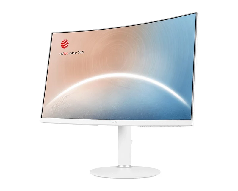MSI Modern MD271CPW 27" FHD 75Hz Business & Productivity Curved Monitor (White)