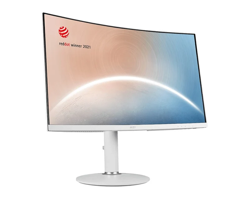 MSI Modern MD271CPW 27" FHD 75Hz Business & Productivity Curved Monitor (White)