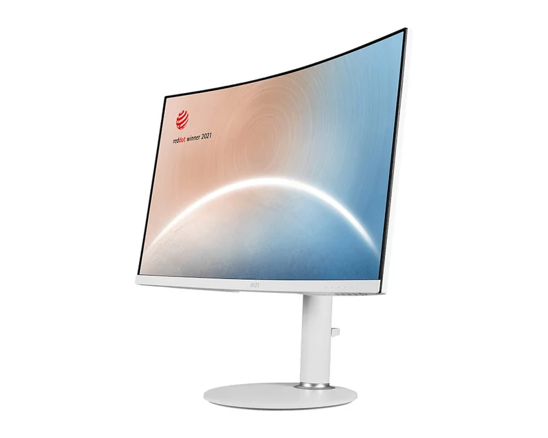 MSI Modern MD271CPW 27" FHD 75Hz Business & Productivity Curved Monitor (White)