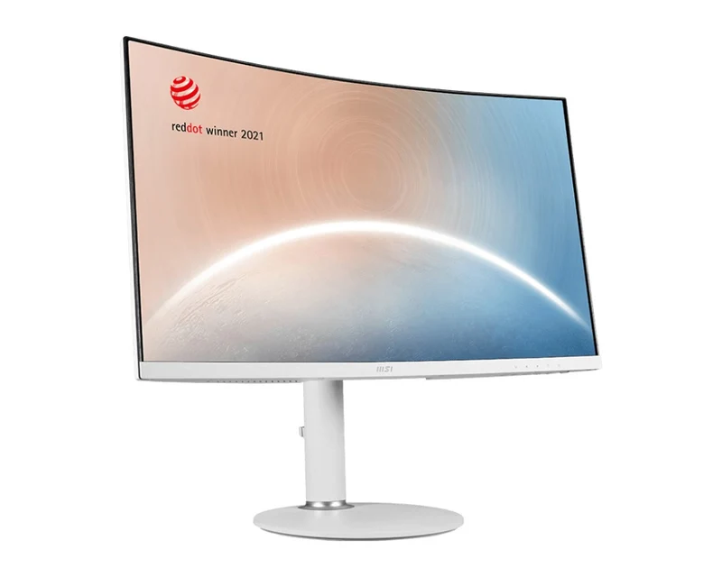 MSI Modern MD271CPW 27" FHD 75Hz Business & Productivity Curved Monitor (White)
