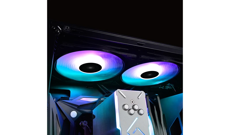 Deepcool CF140 2-in-1 Motherboard Controlled 140MM Addressable RGB LED Case Fan (DP-FA-RGB-CF140-2)