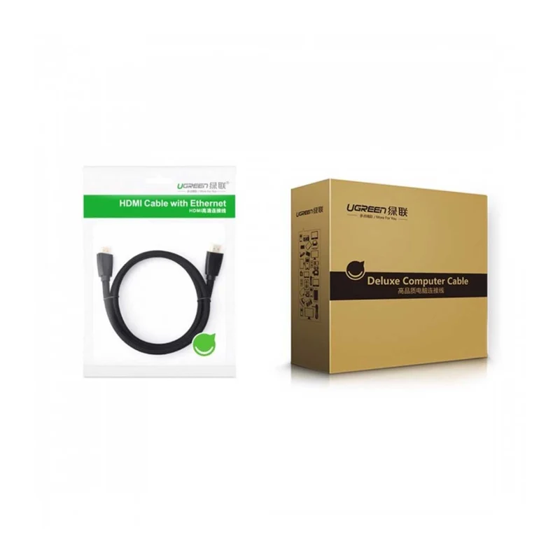 UGreen High-End HDMI Cable With Nylon Braid - 1.5m (Black) (HD118/40409)