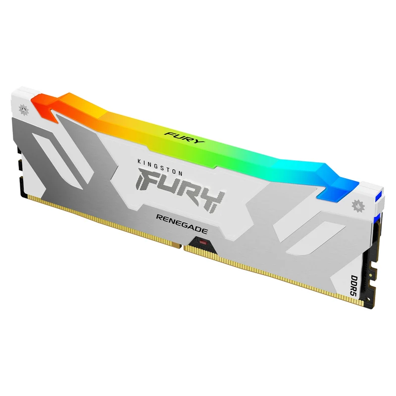 Kingston Fury Renegade 16GB (1x16GB) DDR5 RGB XMP 6000MT/S CL32 Memory (White) (KF560C32RWA-16)