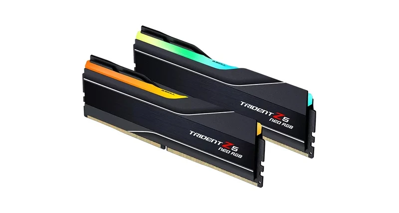 G.Skill Trident Z5 NEO RGB 64GB (2X32GB) DDR5 6000MHZ CL32-38-38-96 1.40V AMD Expo Desktop MemorY (F5-6000J3238G32GX2-TZ5NR)