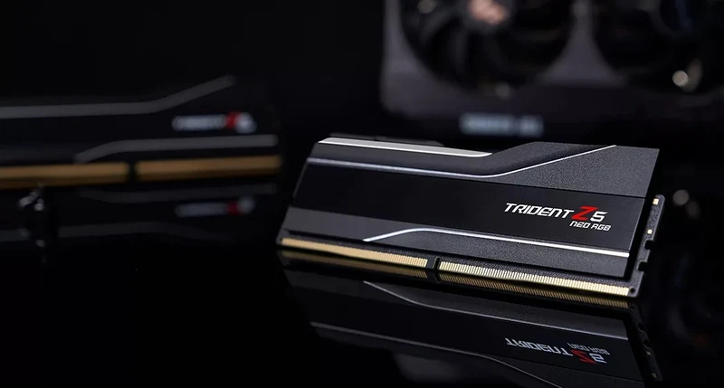 G.Skill Trident Z5 NEO RGB 64GB (2X32GB) DDR5 6000MHZ CL32-38-38-96 1.40V AMD Expo Desktop MemorY (F5-6000J3238G32GX2-TZ5NR)