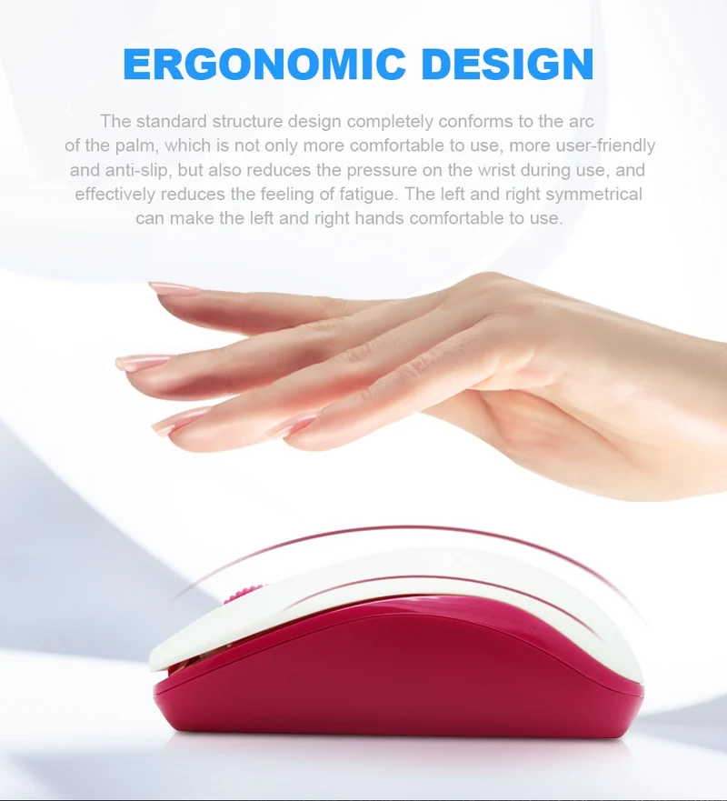 E-Yooso E-1060 Wireless Optical Mouse (White/Blue)