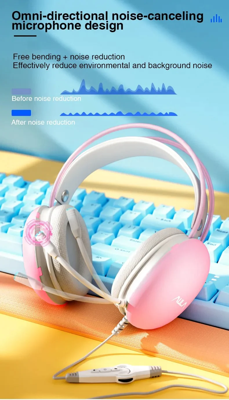 Aula Mountain S505 RGB Wired Gaming Headset With Microphone (Black)