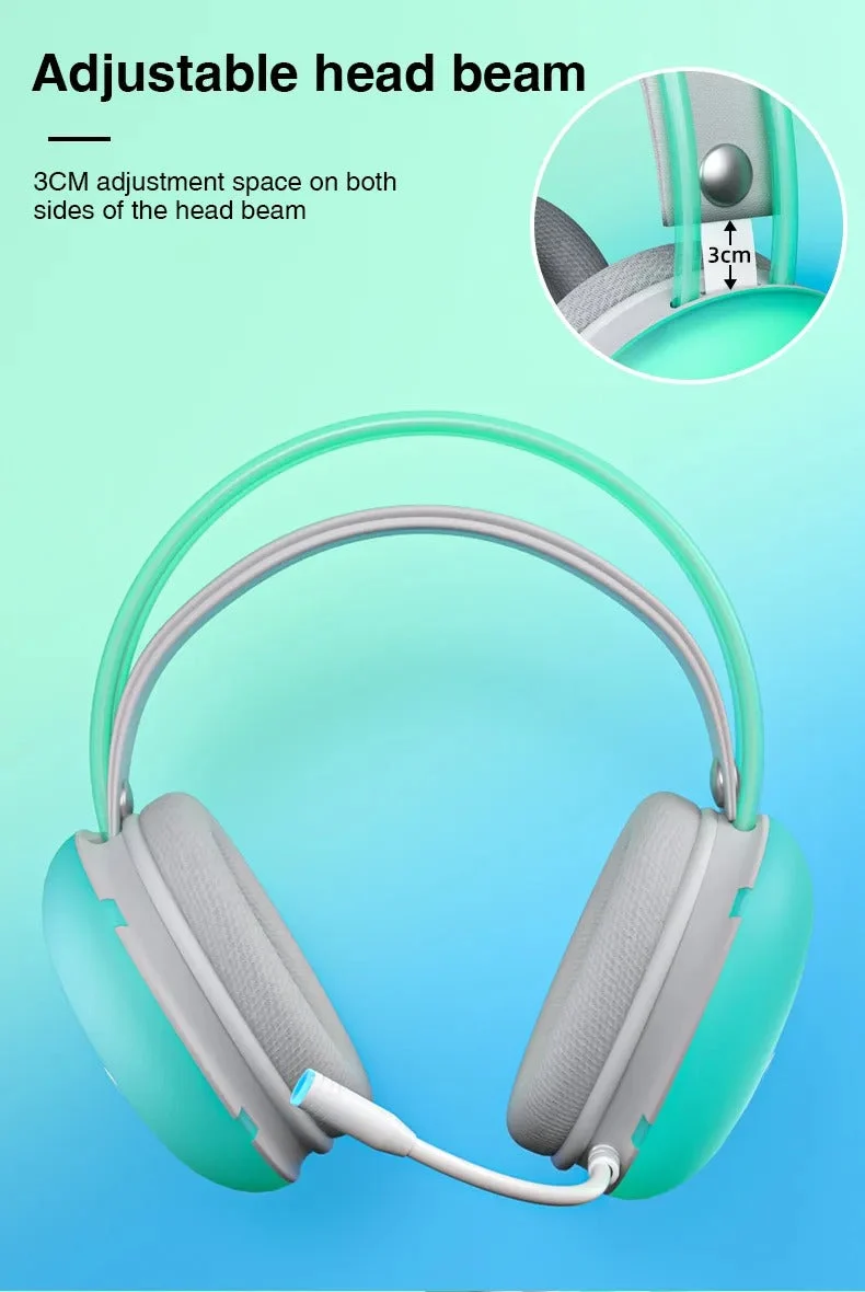 Aula Mountain S505 RGB Wired Gaming Headset With Microphone (Green)