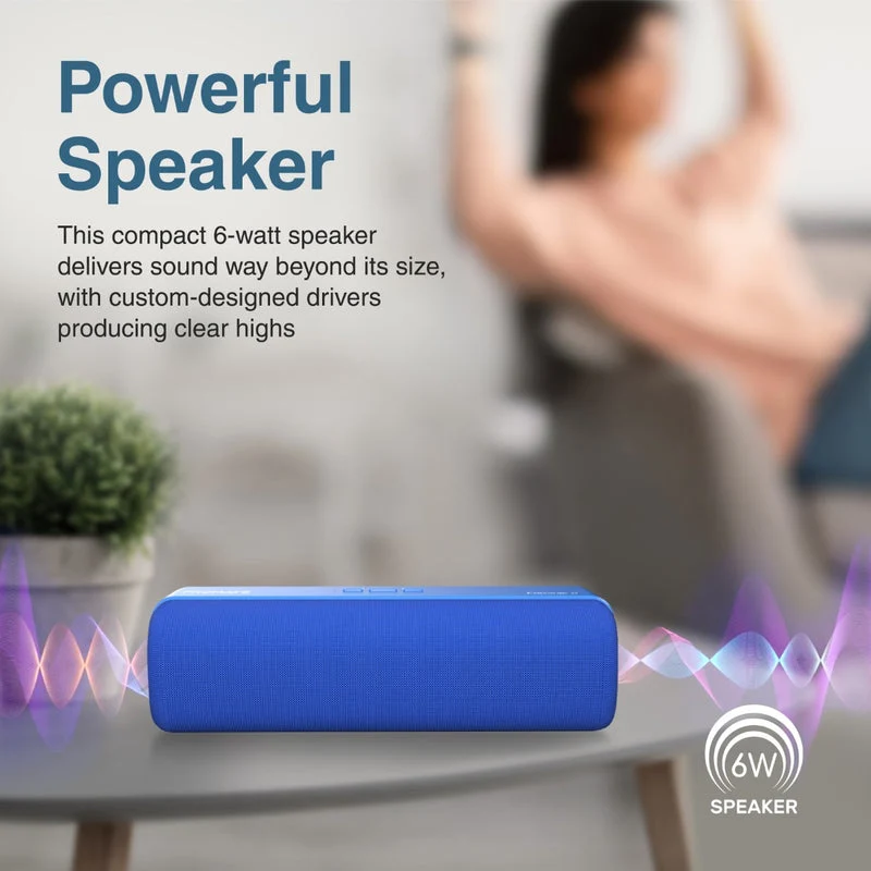 Promate Capsule-2 Crystal Sound HD Wireless Speaker (Blue)