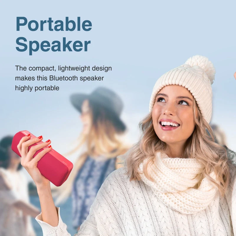 Promate Capsule-2 Crystal Sound HD Wireless Speaker (Red)