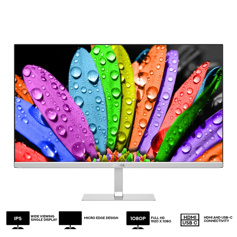 OMNIA O238CIU 23.8" FHD IPS 100Hz 1ms LED Monitor (Silver)