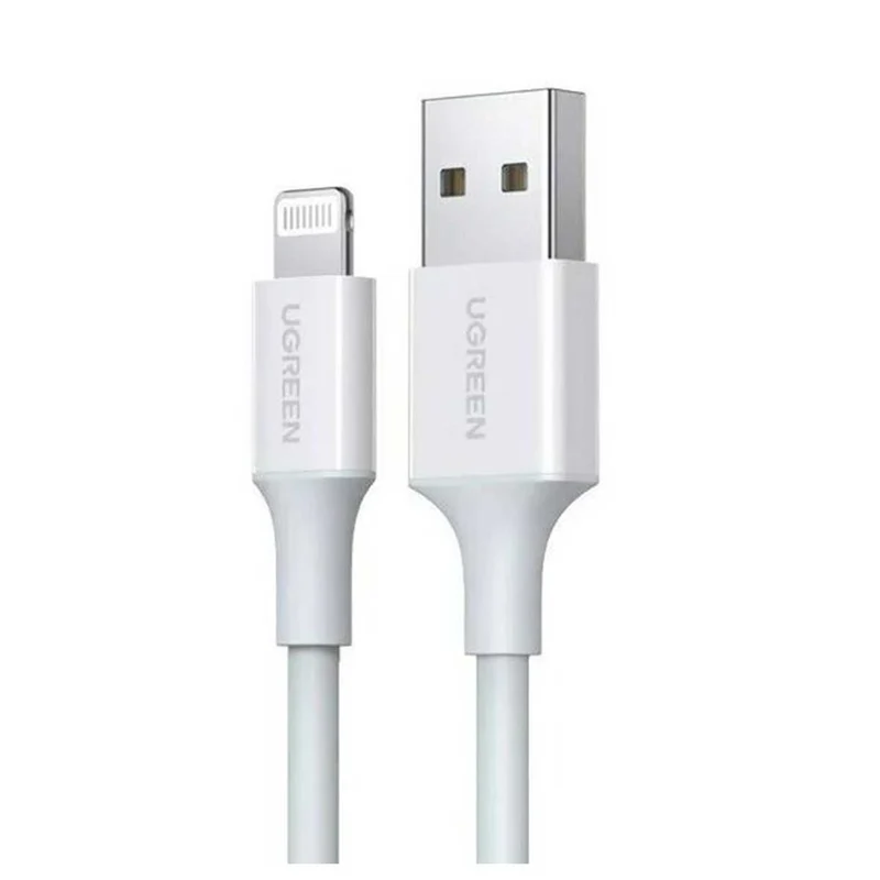 UGreen Lightning To USB 2.0 a Male Cable - 1m, 2m (White) (US155/20728, US155/20730)