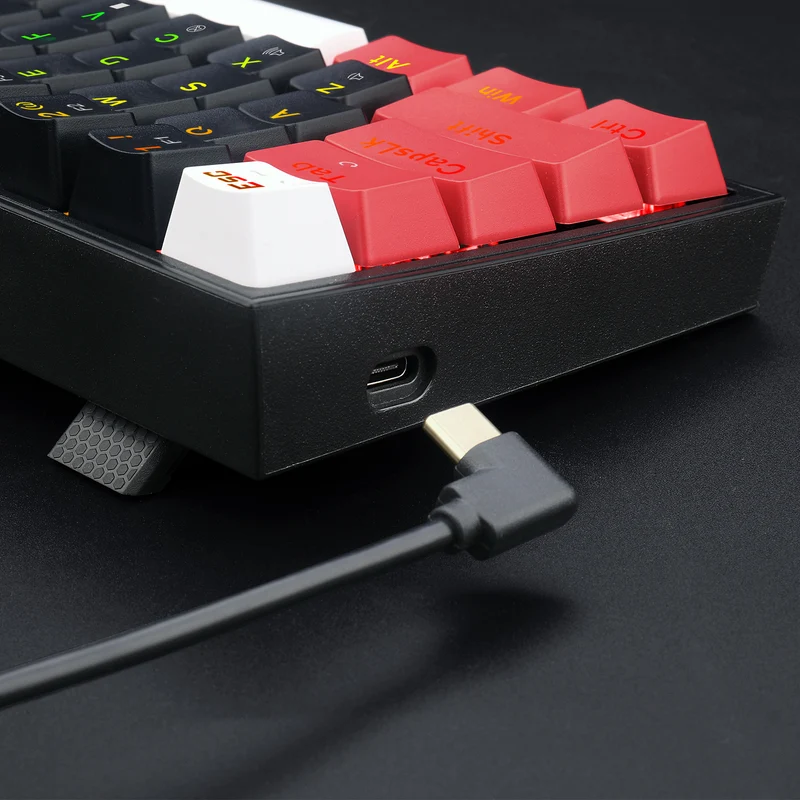 Redragon Pollux 78-Keys Wired Mechanical Gaming Keyboard (Dust-Proof Red Switch) (Black-Red-White) (K628RGB-BRW)