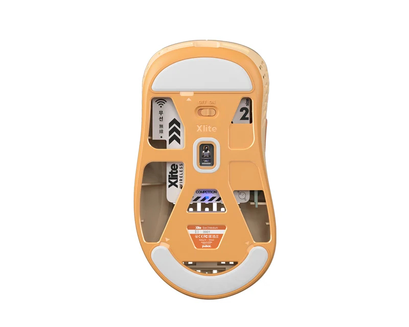 Pulsar Xlite V2 Mini Retro Edition Ultralight Ergonomic Lag Free Wireless Gaming Mouse (Brown) (PXW29S)