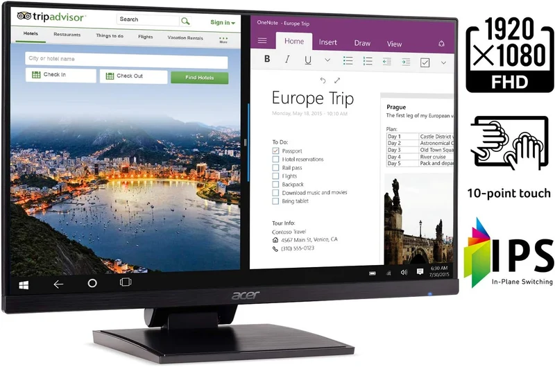 Acer Touch UT241Y BMIUZX 23.8" 60Hz FHD IPS Widescreen LCD Monitor