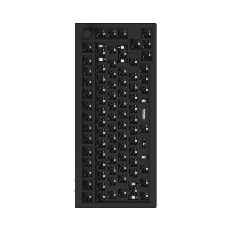 Keychron Q1 Pro QMK/Via Barebone Knob Hot-Swappable RGB Backlight Wireless Mechanical Keyboard - Carbon Black (Q1P-B1)