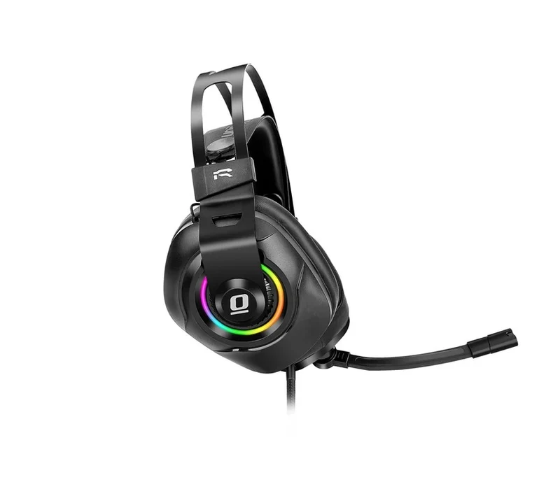 AXGON AXGH1V1 RGB USB Immersive Gaming Headset (Black) With Free Headset Stand