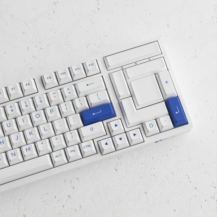 Akko Blue & White 3098N Multi-Modes RGB Mechanical Keyboard (TTC Flame Red Switch)