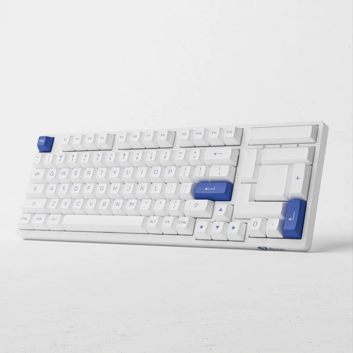 Akko Blue & White 3098N Multi-Modes RGB Mechanical Keyboard (TTC Flame Red Switch)