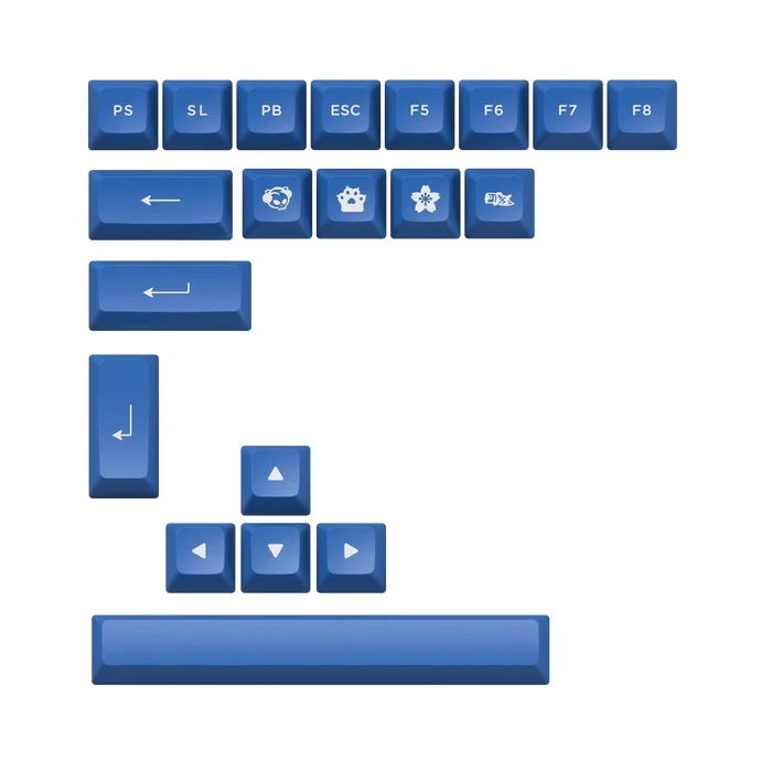 Akko Blue & White 3098N Multi-Modes RGB Mechanical Keyboard (TTC Flame Red Switch)