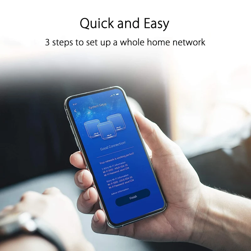 Asus Zenwifi XD4S AX1800 Dual-Band Mesh WiFi 6 Router (2-Pack) (Black)