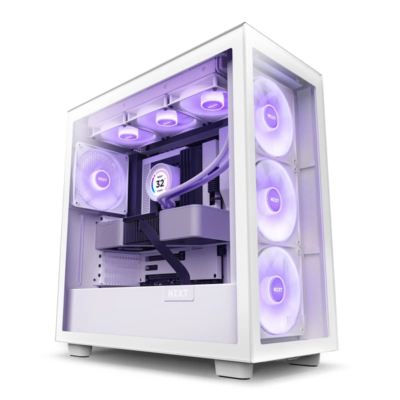 NZXT H7 Elite Premium Mid-Tower Case (Matte White) (CM-H71EW-02)
