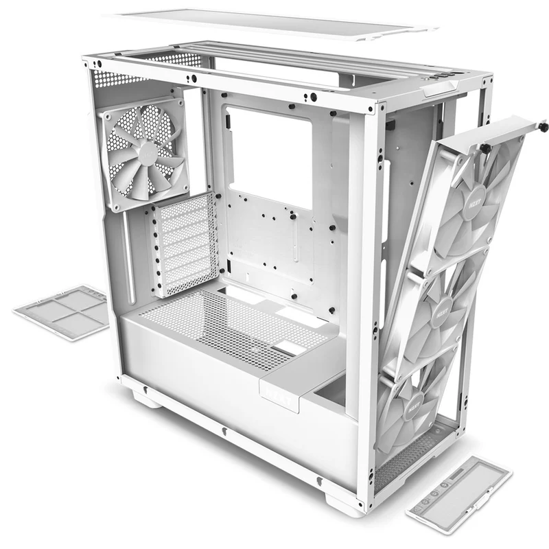 NZXT H7 Elite Premium Mid-Tower Case (Matte White) (CM-H71EW-02)