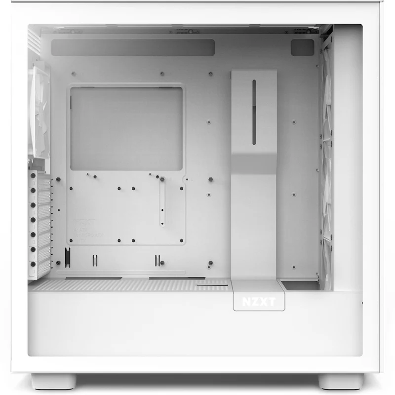 NZXT H7 Flow Mid-Tower Airflow Case With RGB Fans (Matte White) (CM-H71FW-R1)