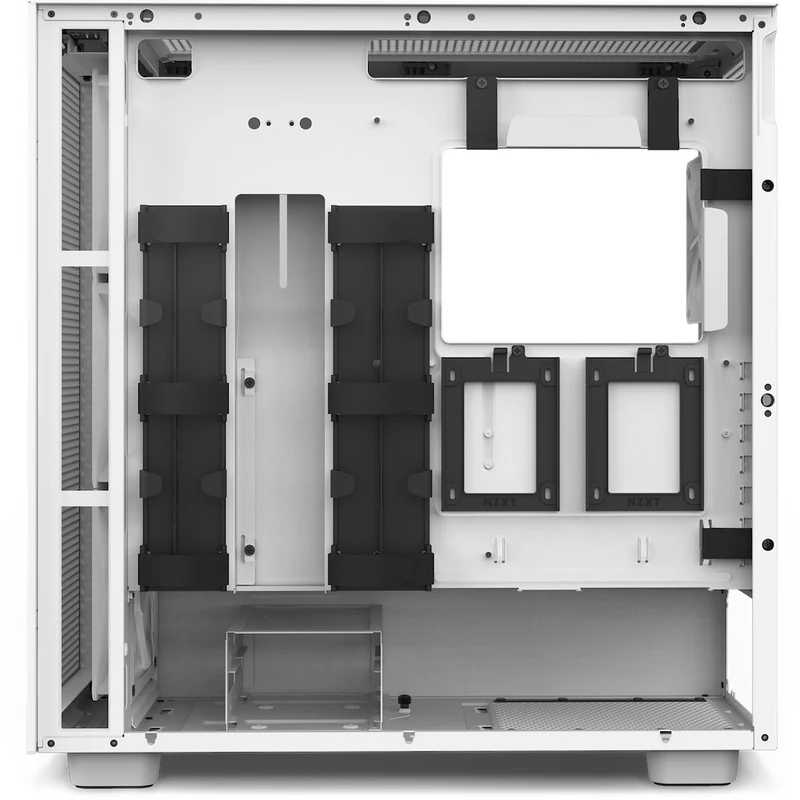NZXT H7 Flow Mid-Tower Airflow Case With RGB Fans (Matte White) (CM-H71FW-R1)
