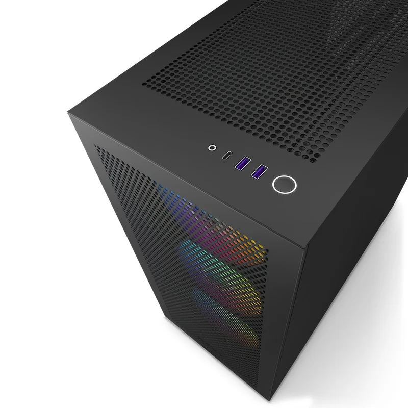 NZXT H7 Flow Mid-Tower Airflow Case With RGB Fans (Matte Black) (CM-H71FB-R1)