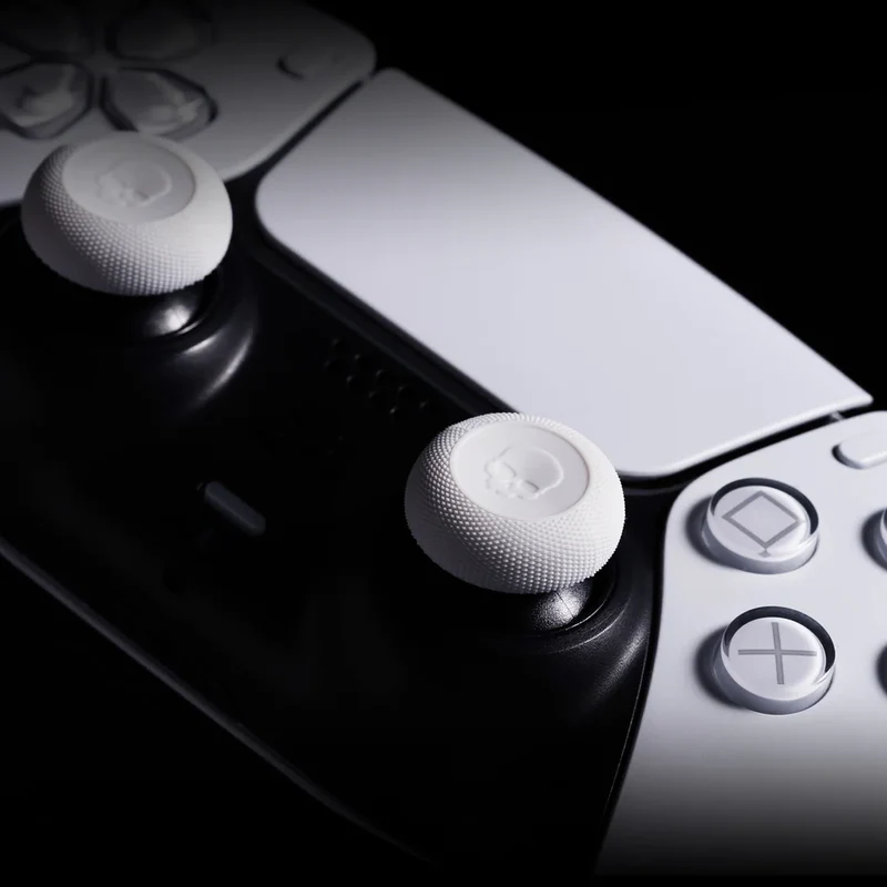 NSW Skull & Co. Thumb Grip For Switch Pro/ PS4 / PS5 Controller (White) (TG005-WT)