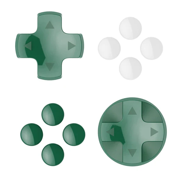 NSW Skull & Co. D-Pad Button For Joy-Con (White/Green) (NSDP/TOK)
