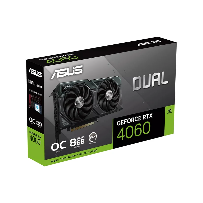 Asus Dual GeForce RTX 4060 OC 8GB Graphics Card (Dual-RTX4060-O8G)