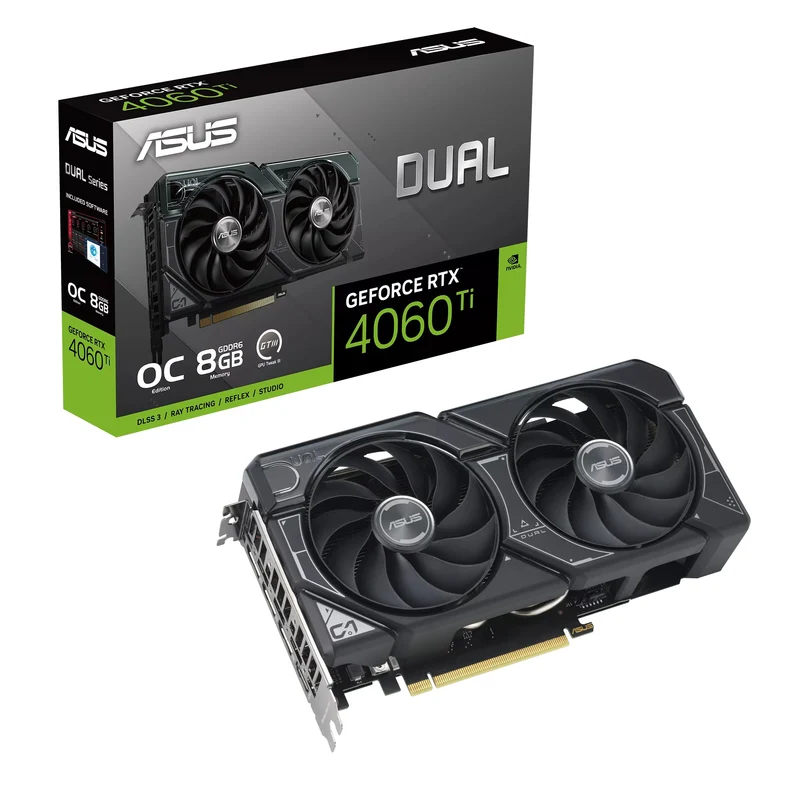 Asus Dual Geforce RTX 4060 Ti OC 8GB GDDR6 Graphics Card