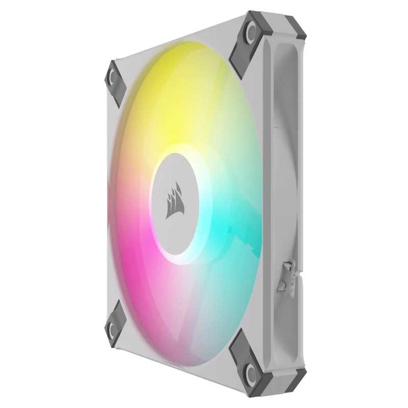 Corsair iCUE AF120 RGB Slim 120MM PWM Fluid Dynamic Bearing Fan (White) (Single Pack)