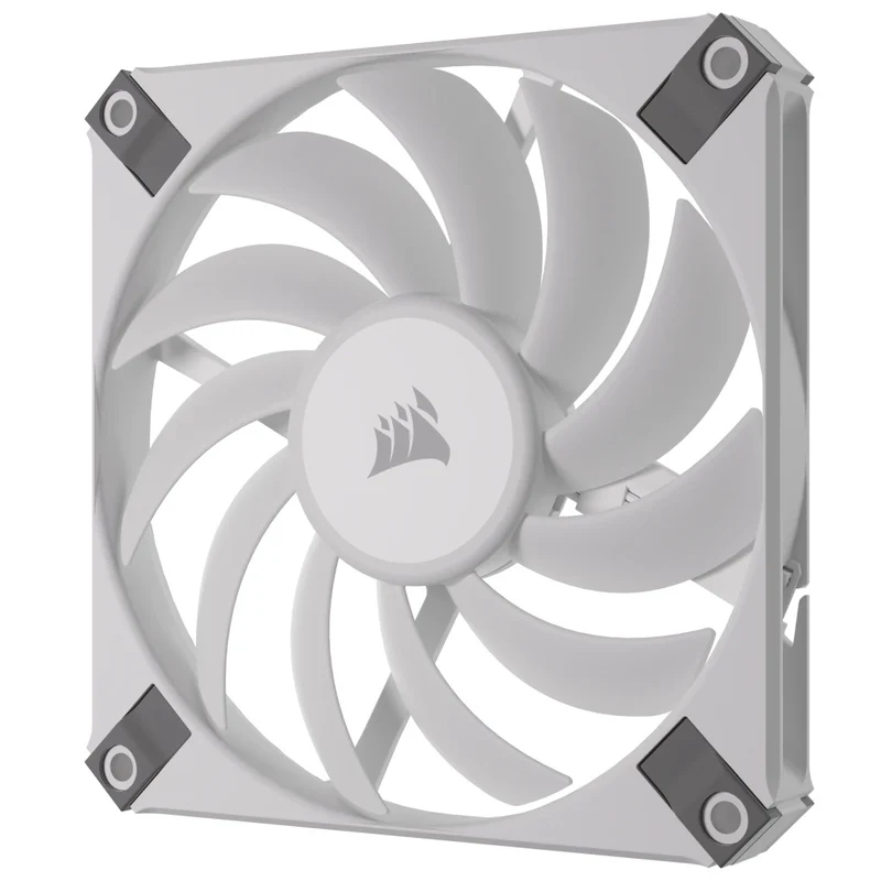 Corsair iCUE AF120 RGB Slim 120MM PWM Fluid Dynamic Bearing Fan (White) (Single Pack)