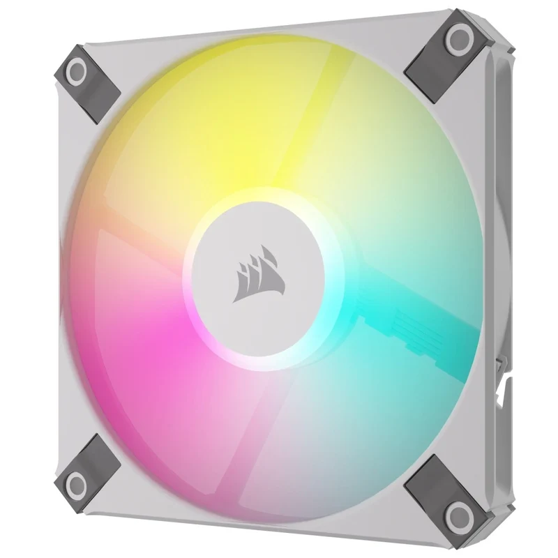 Corsair iCUE AF120 RGB Slim 120MM PWM Fluid Dynamic Bearing Fan (White) (Single Pack)