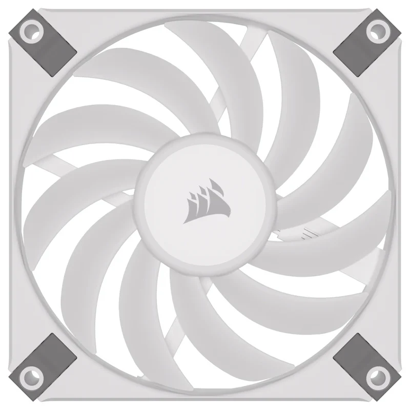 Corsair iCUE AF120 RGB Slim 120MM PWM Fluid Dynamic Bearing Fan (White) (Single Pack)