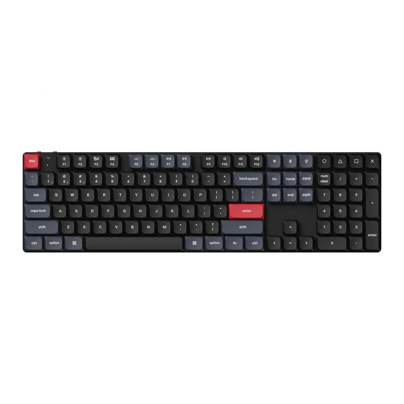 Keychron K5 Pro QMK/Via RGB Backlight Low Profile Gateron Wireless Mechanical Keyboard - Black (Brown Switch) (K5P-B3)