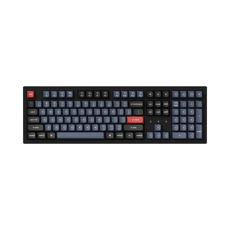 Keychron K10 Pro QMK/Via Hot-Swappable RGB Backlight Wireless Mechanical Keyboard - Black (K Pro Brown Switch) (K10P-H3)