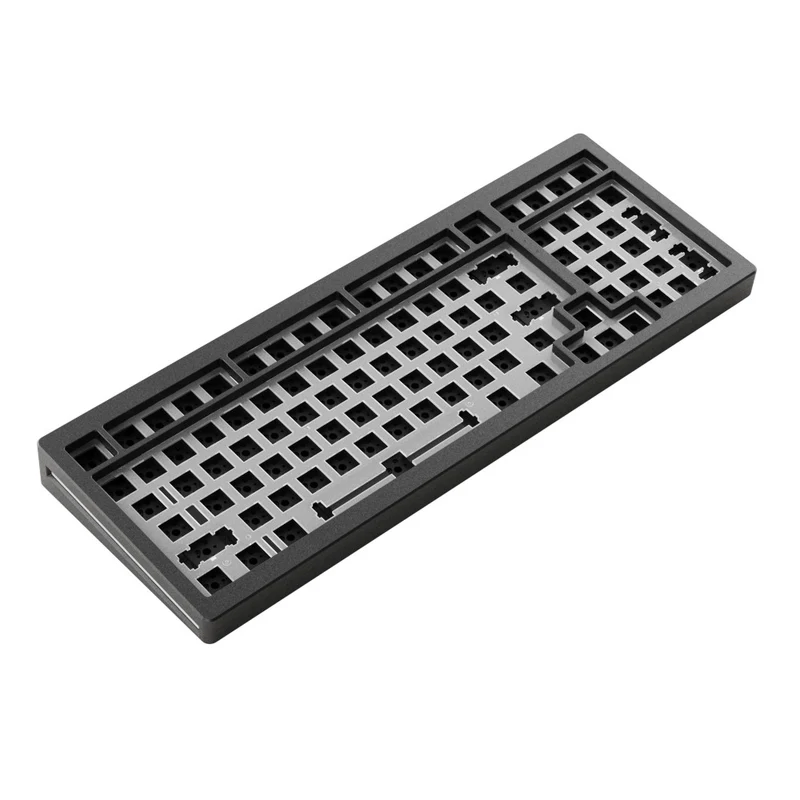 MonsGeek M2 QMK Aluminium Case Mechanical Keyboard Hot-Swappable Gasket DIY Kit (Black)