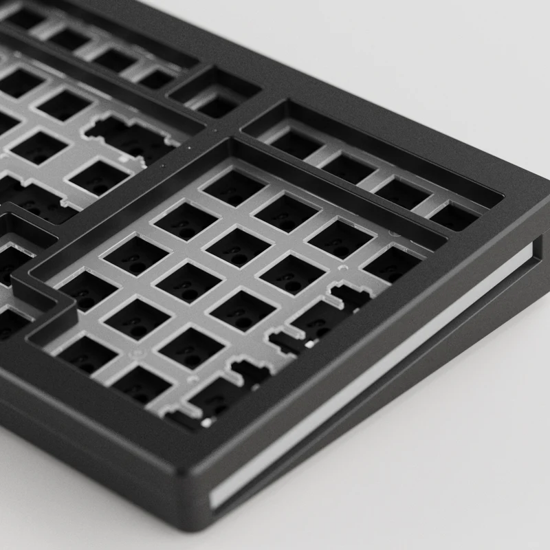 MonsGeek M2 QMK Aluminium Case Mechanical Keyboard Hot-Swappable Gasket DIY Kit (Black)
