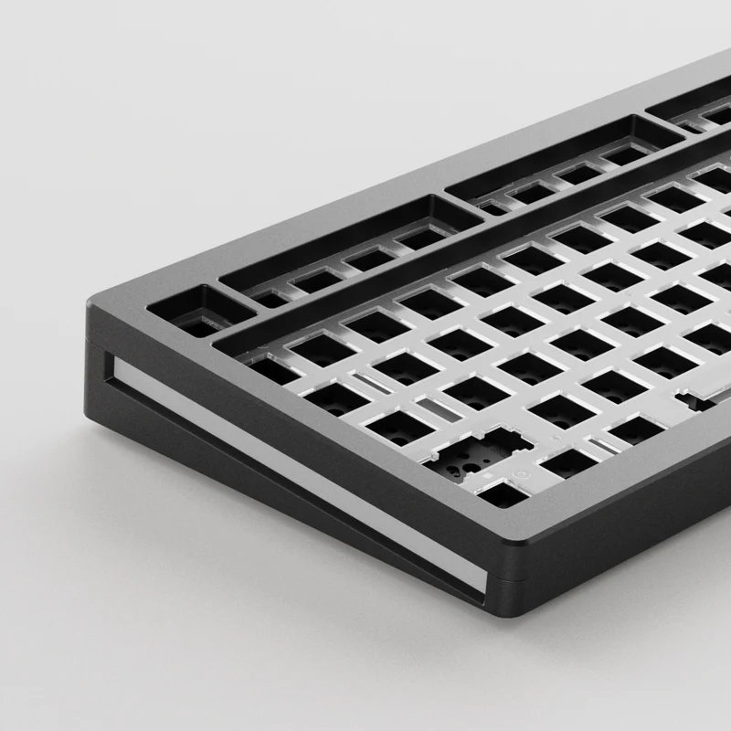 MonsGeek M2 QMK Aluminium Case Mechanical Keyboard Hot-Swappable Gasket DIY Kit (Black)