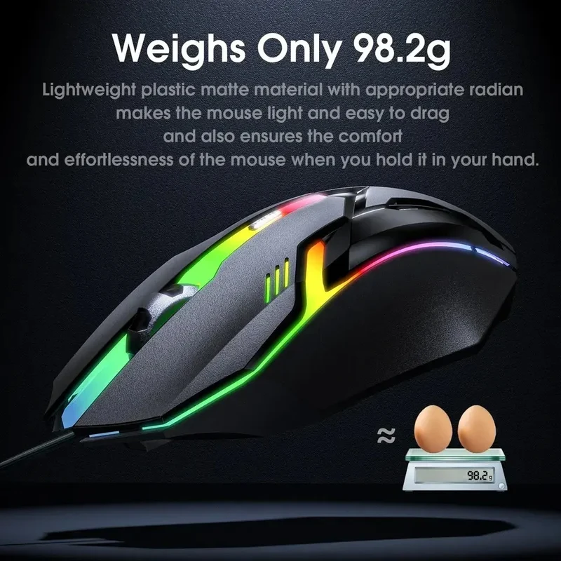 Onikuma TZ5005 5-in-1 RGB Wired Keyboard/ Mouse/ Mouse Pad/ Headset/ Headset Stand Gaming Combo (Black)