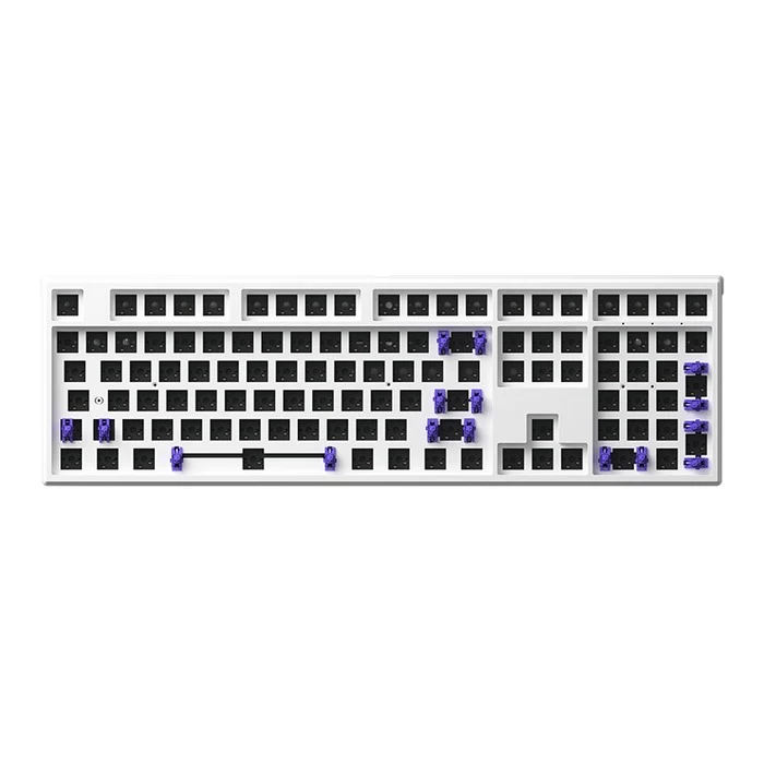Monsgeek MG108W Gasket DIY Kit North Facing PCBA Hot-Swappable Mechanical Keyboard (White)