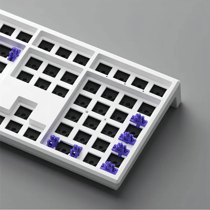 Monsgeek MG108W Gasket DIY Kit North Facing PCBA Hot-Swappable Mechanical Keyboard (White)