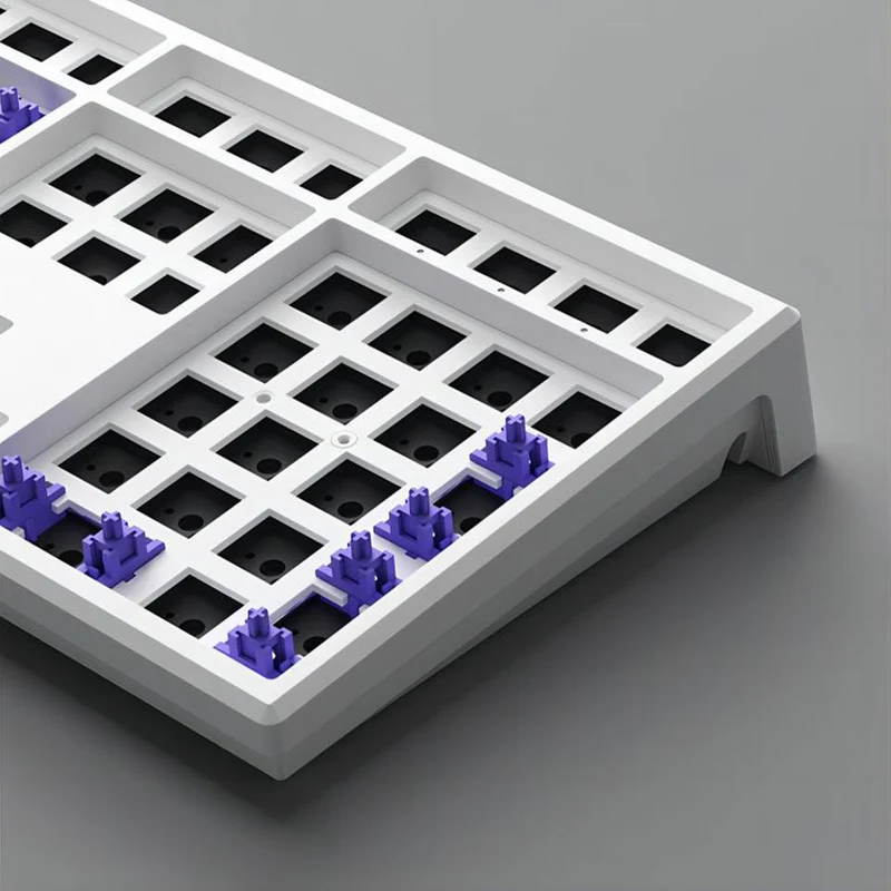 Monsgeek MG108W Gasket DIY Kit North Facing PCBA Hot-Swappable Mechanical Keyboard (White)