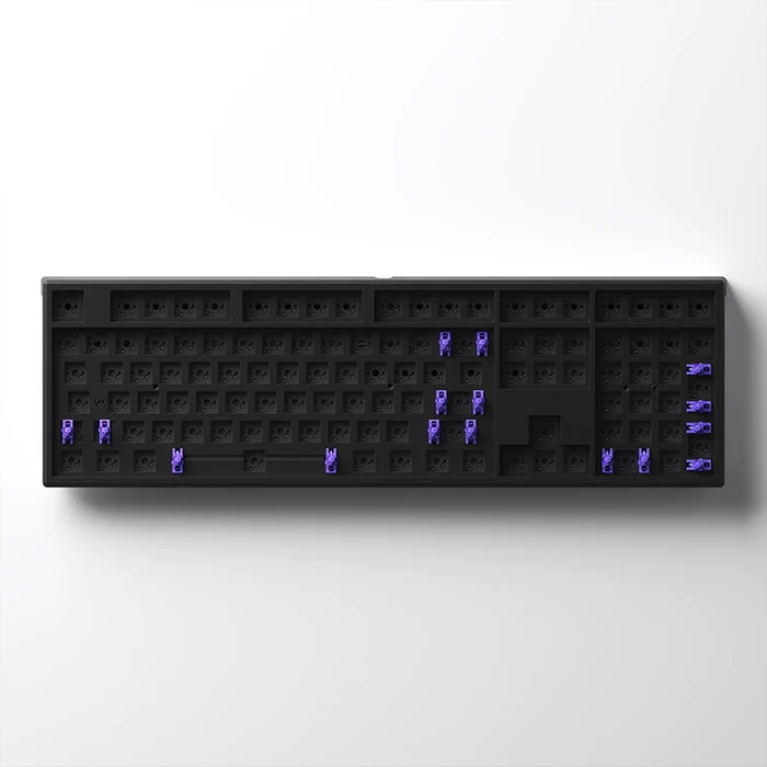 Monsgeek MG108W Gasket DIY Kit North Facing PCBA Hot-Swappable Mechanical Keyboard (Black)